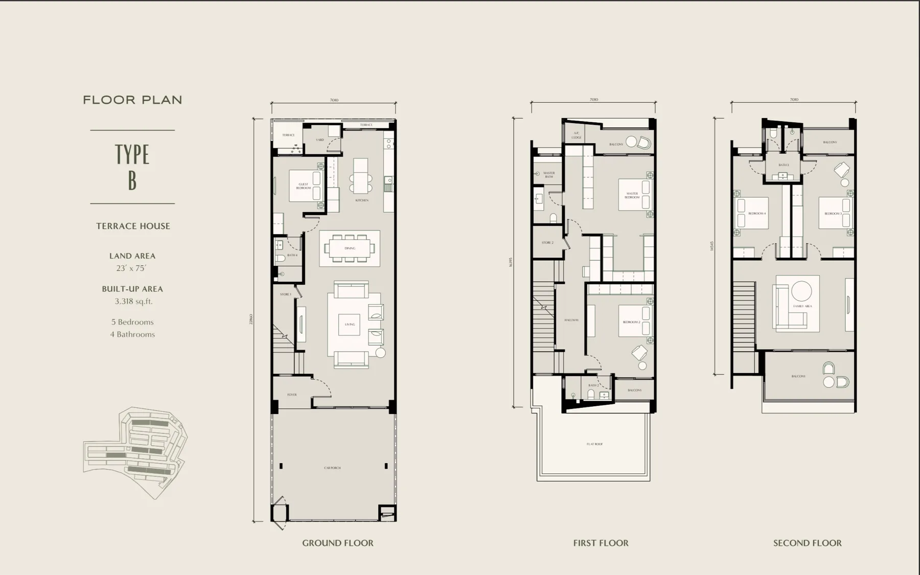 Seri Embun Terrace (Type B) floor plan