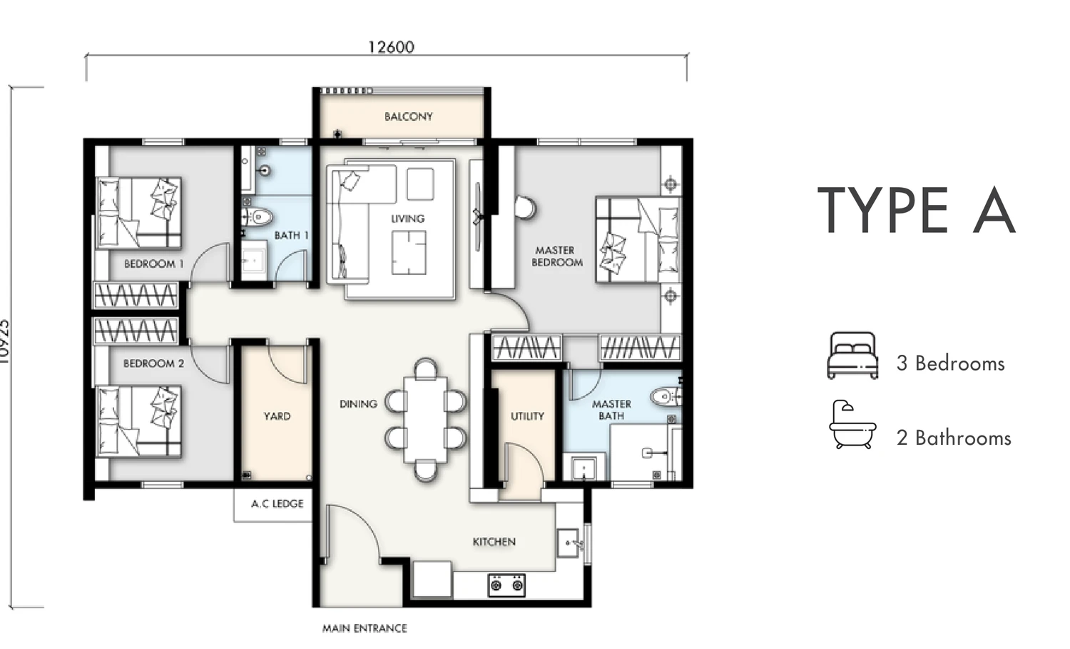 Silkspring Residence floor plan 1
