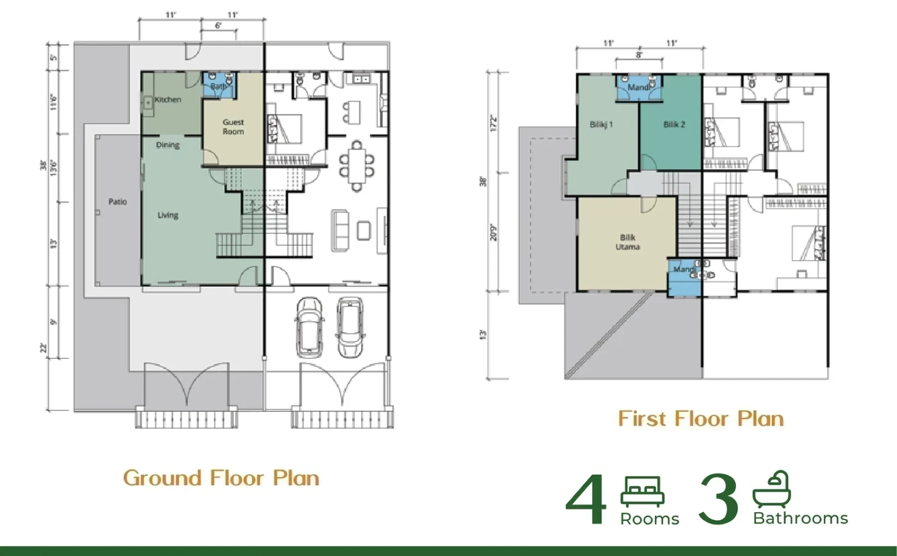 Silver Valley Gardens Floor Plan (Ground) floor plan
