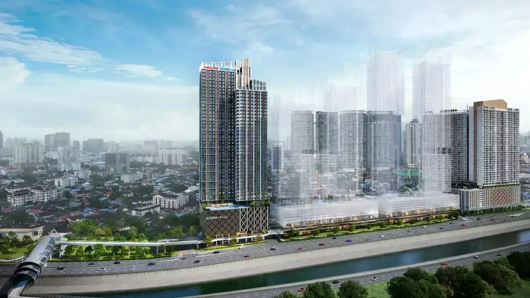 Sutera Suites Aerial View