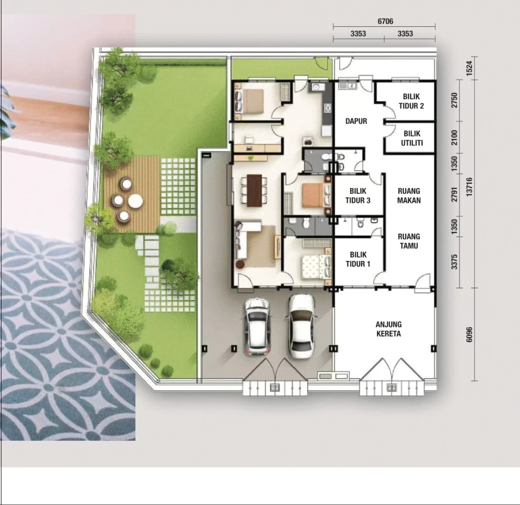 Taman Impiana floor plan 1