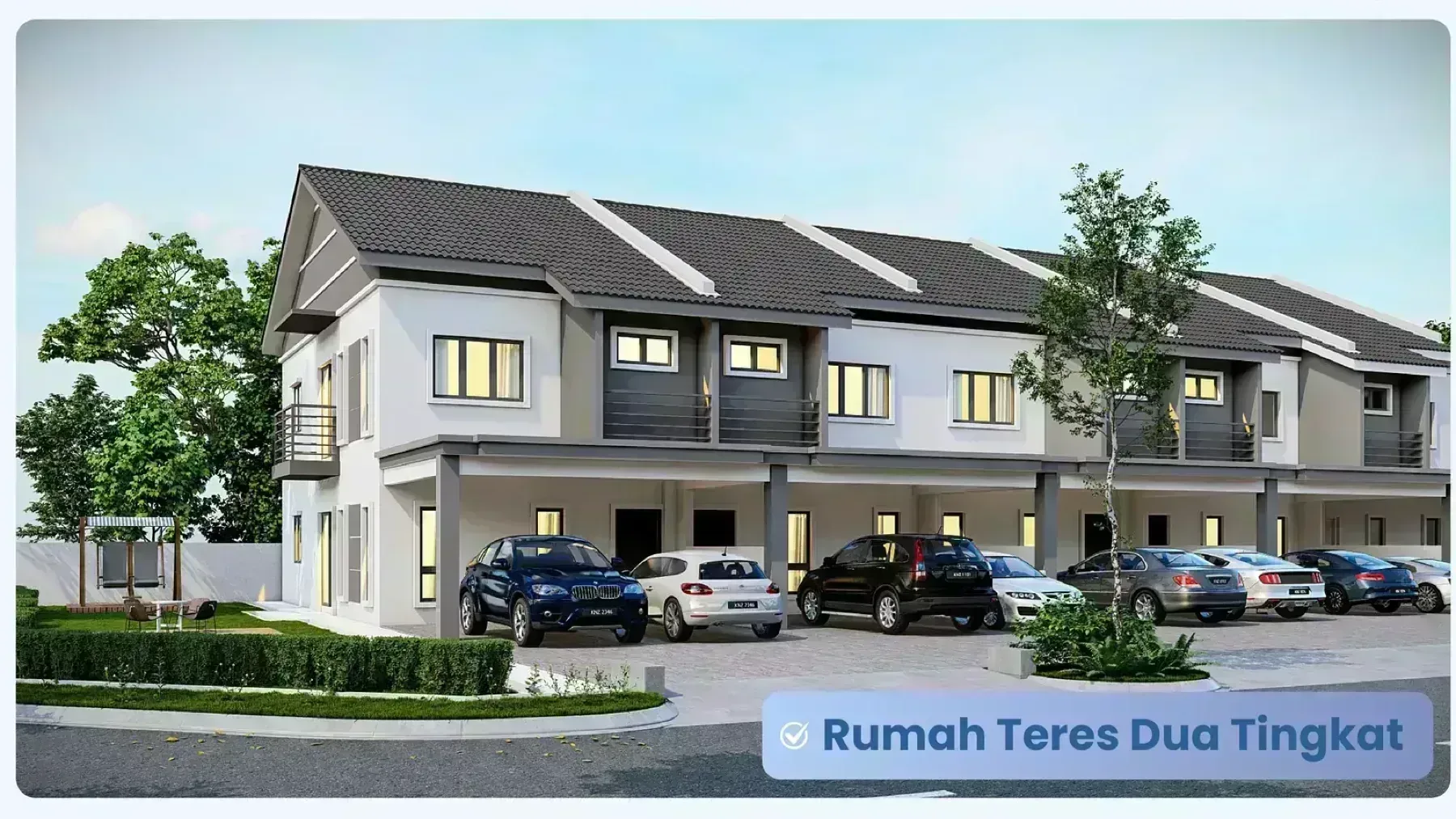 Taman Kamunting Permaisuri double storey facade