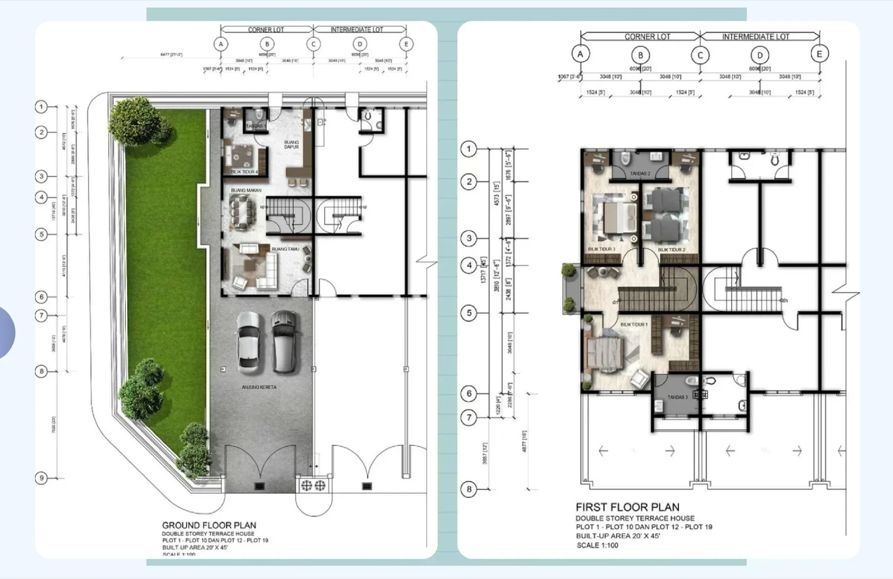 Taman Kamunting Permaisuri 2-Storey Terrace (Corner) floor plan
