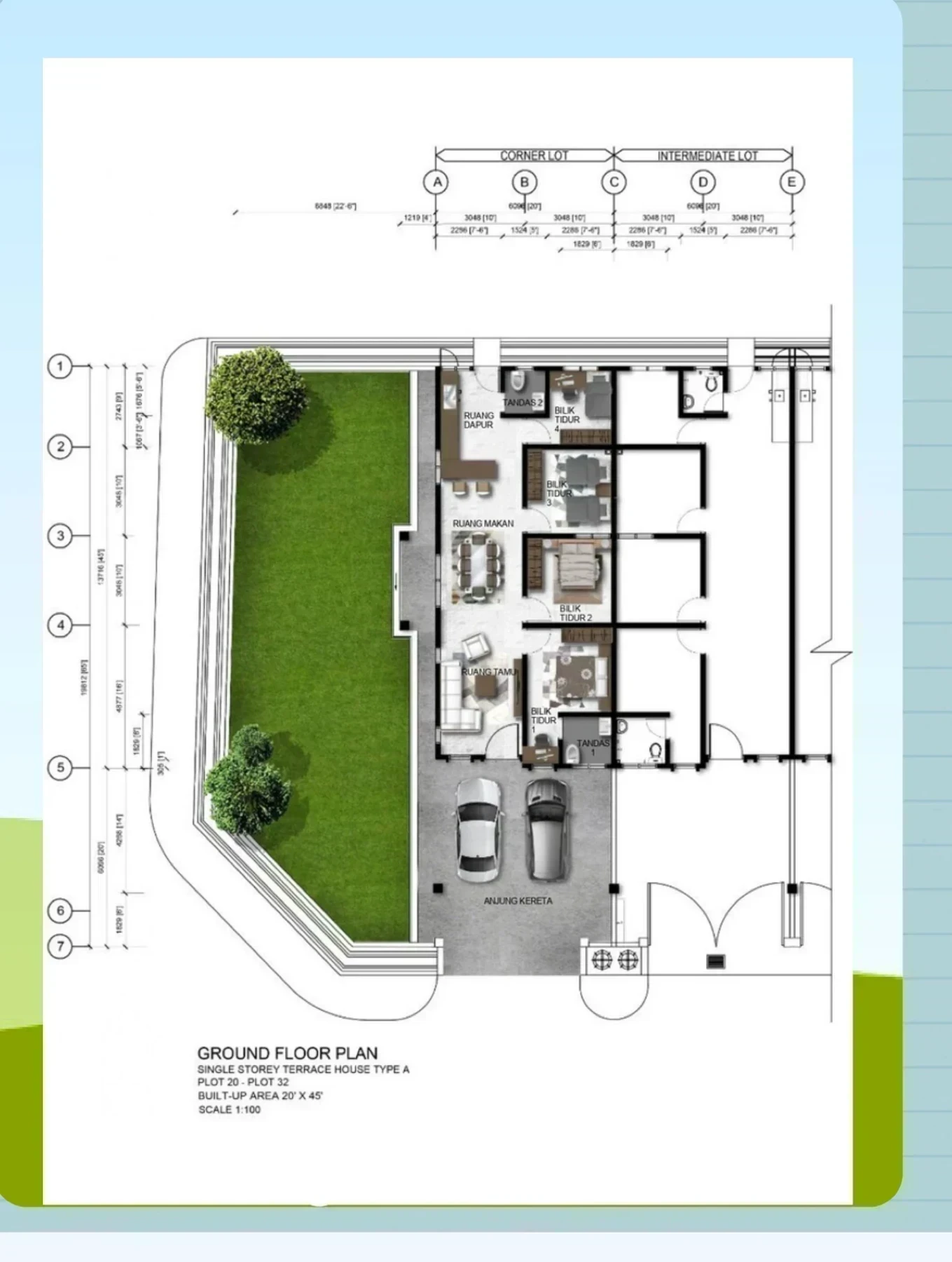Taman Kamunting Permaisuri Type A floor plan
