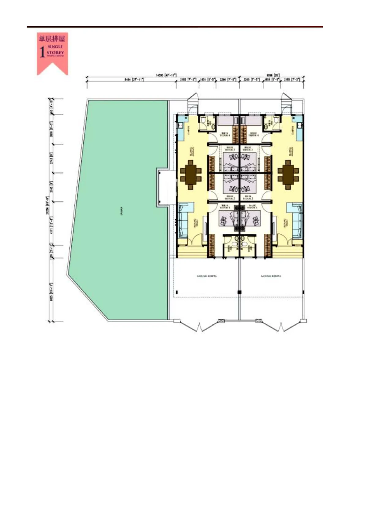 Taman Sejahtera floor plan 1