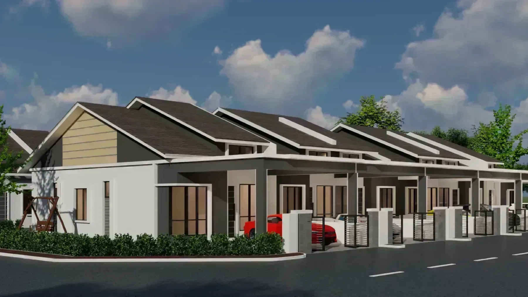 Taman Serai Emas single storey terrace facade