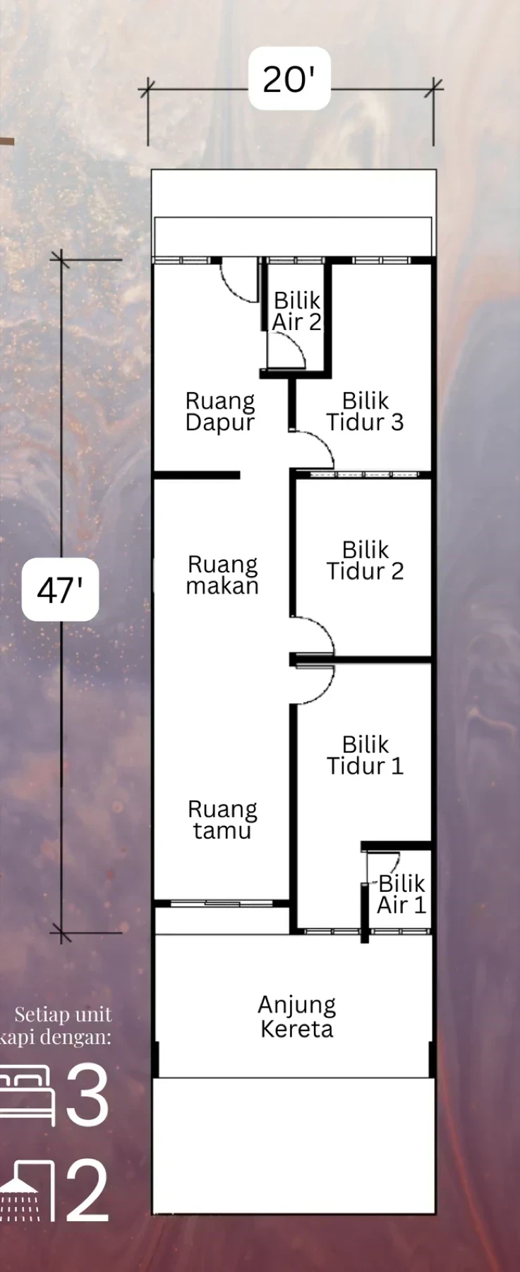 Taman Serai Merbau 3 floor plan 1