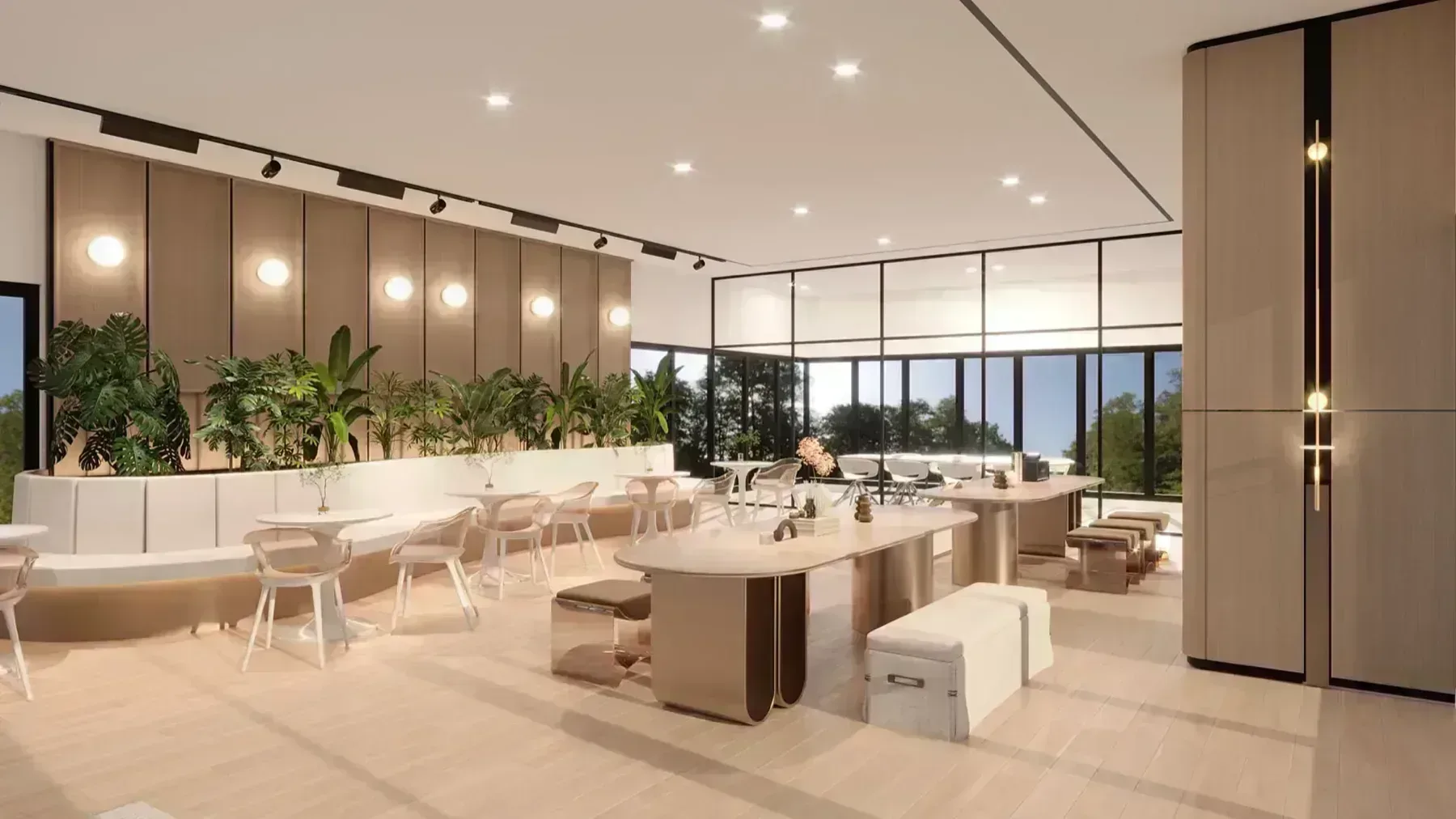 Tangen Residences coworking lounge