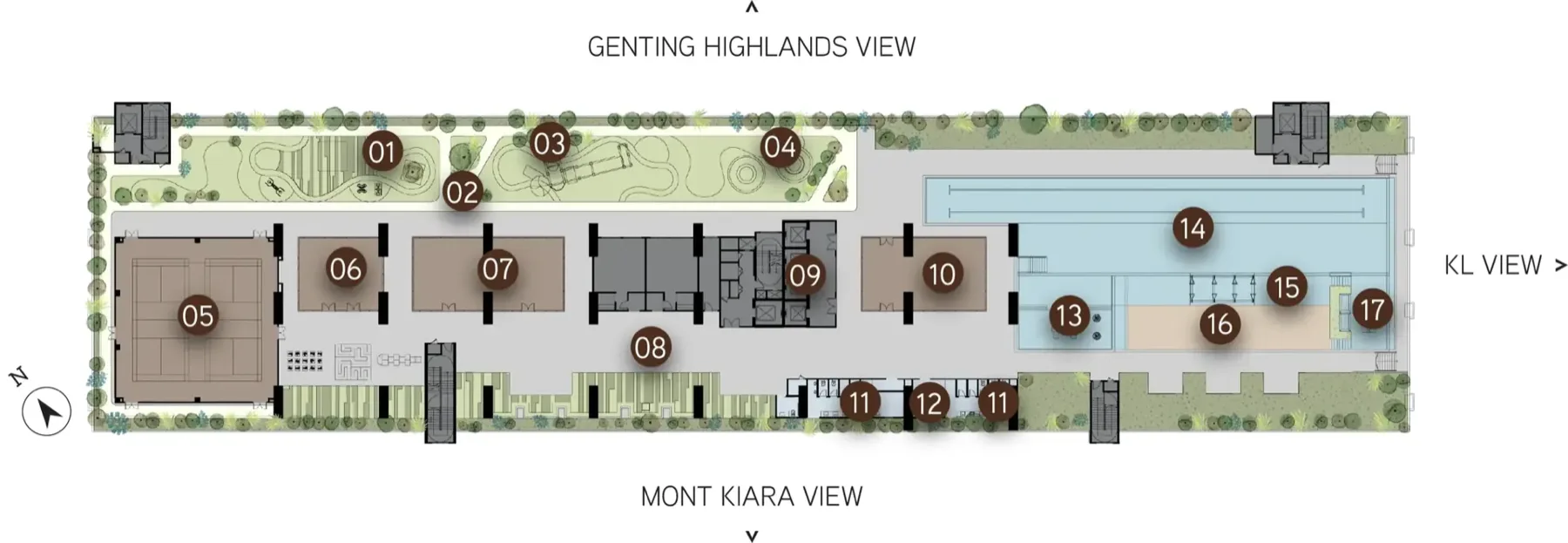 Tangen Residences level 7 facilities plan