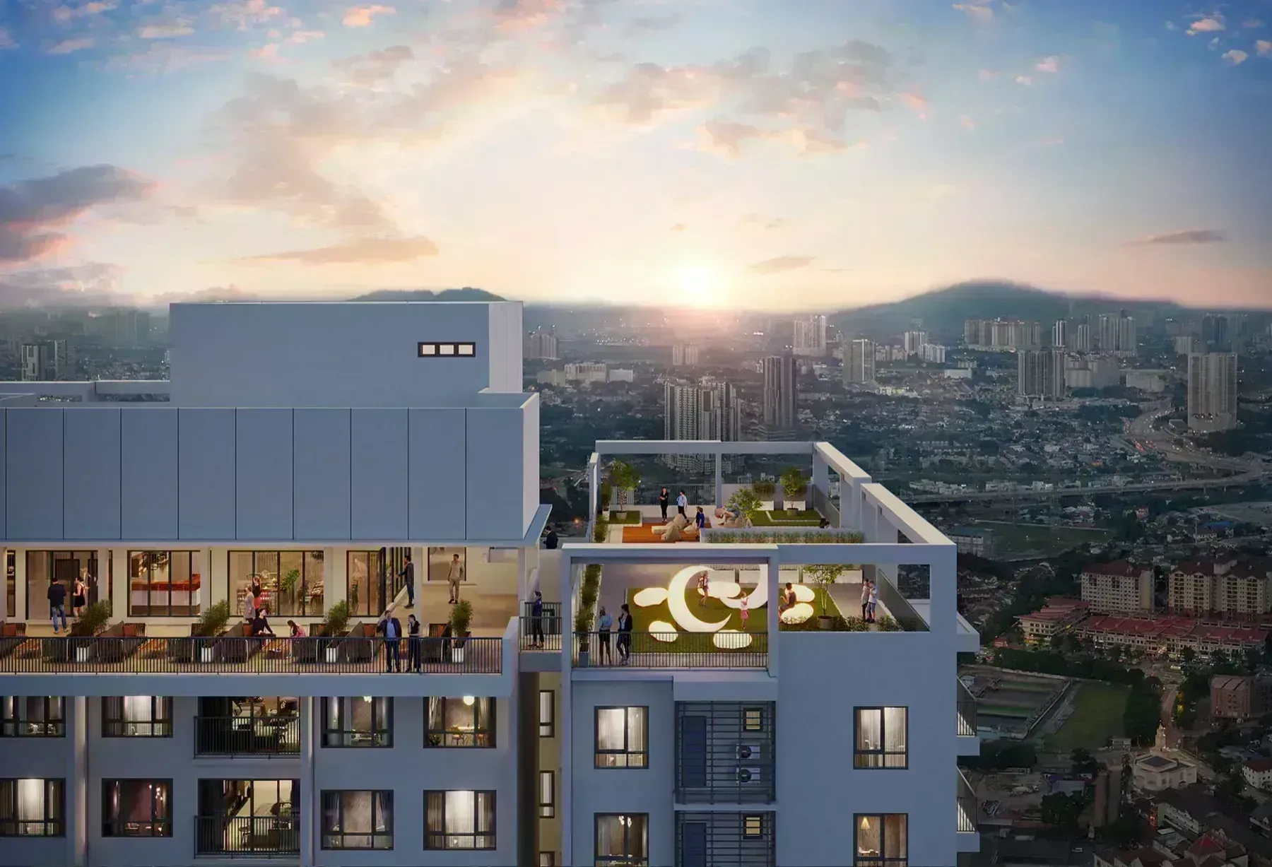 Tangen Residences level 49 rooftop facilities