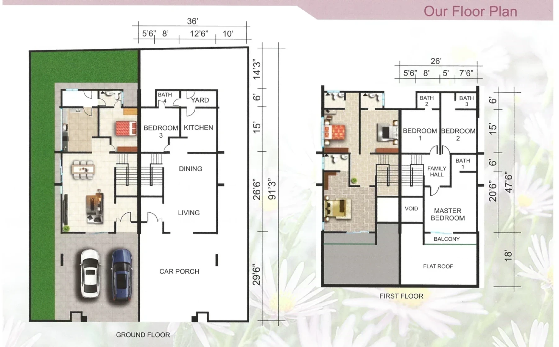 The Aster @ Taman Sinfar Floor Plan (Ground) floor plan