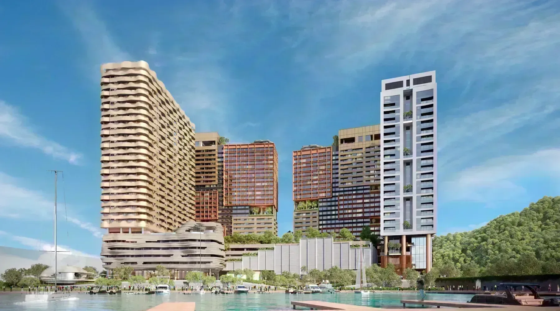The Bedrock ocean view towers