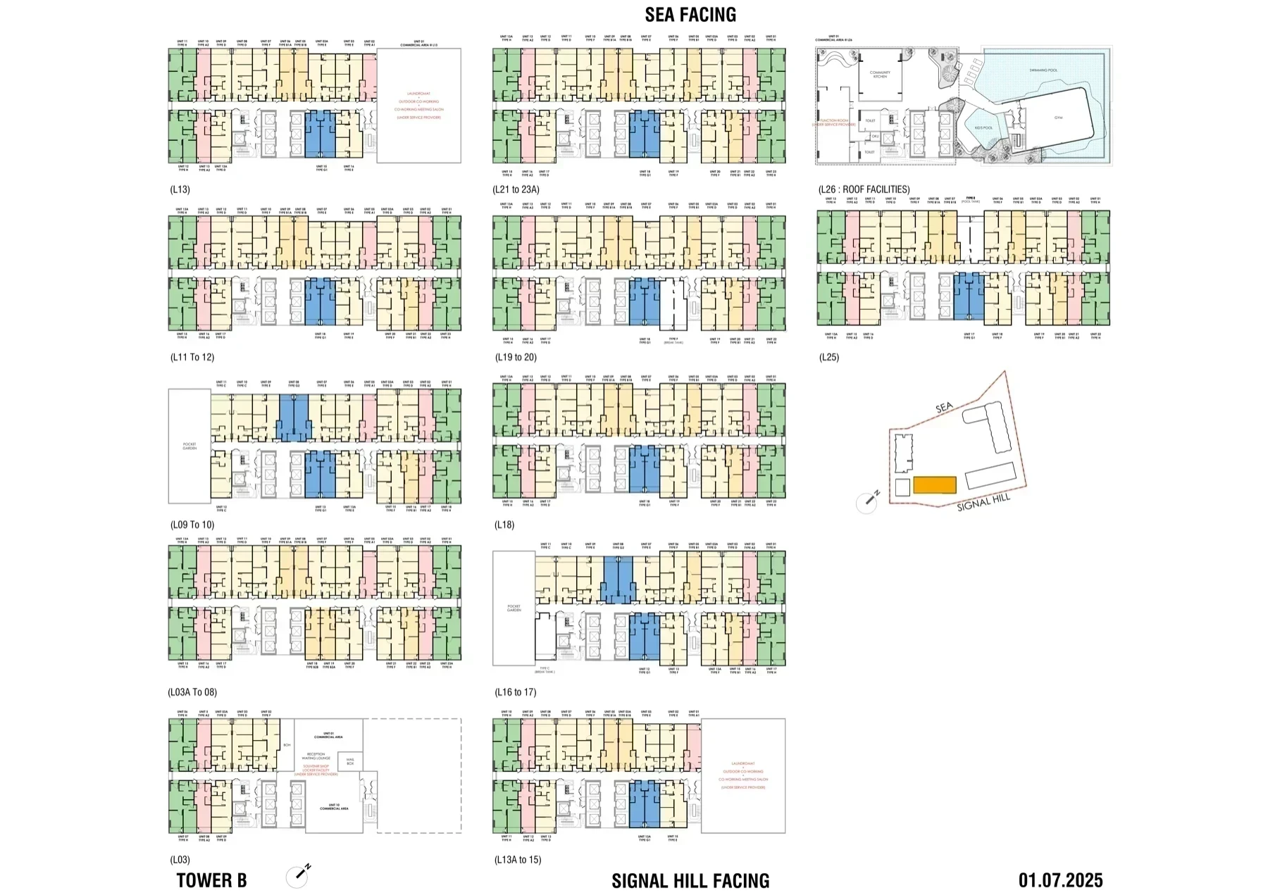 The Bedrock Floor Plan (Tower B) floor plan