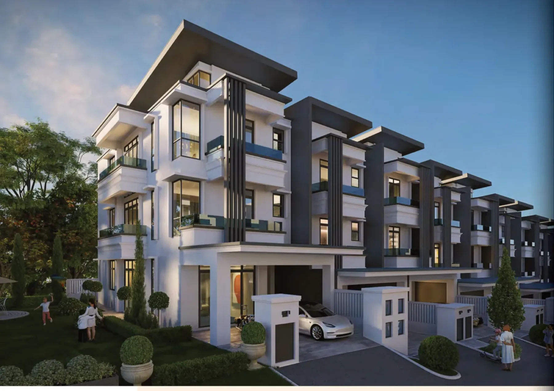 The Maison 23 row of three-storey terrace homes