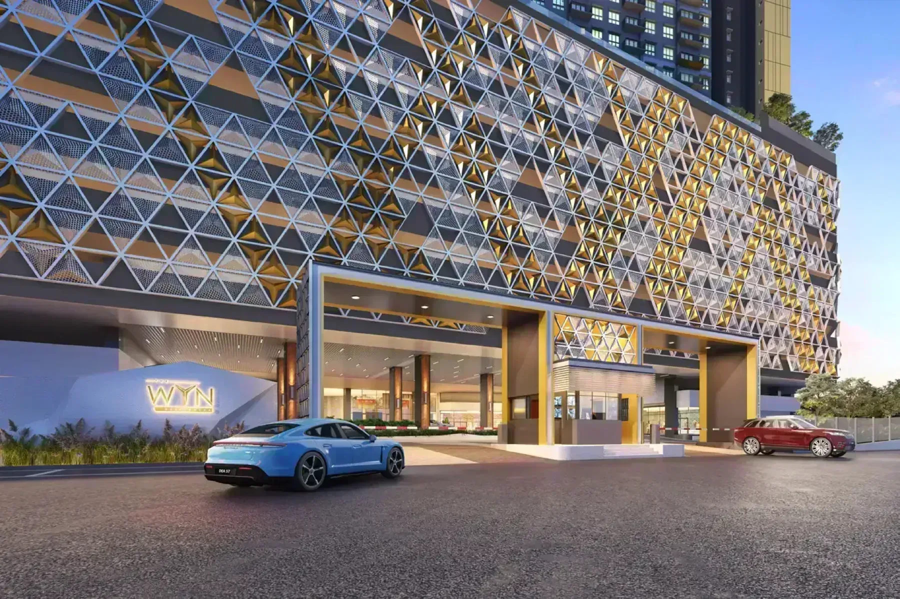 The Wyn Residences main entrance facade Puchong