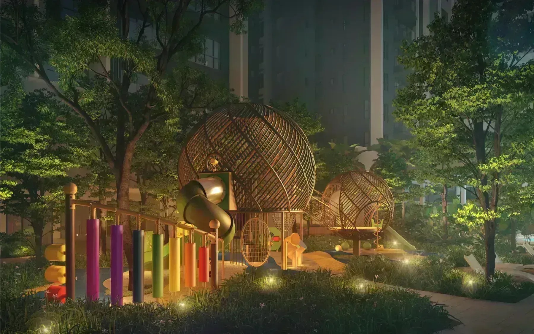Trinity Rainfora Nature Playscape children's play area
