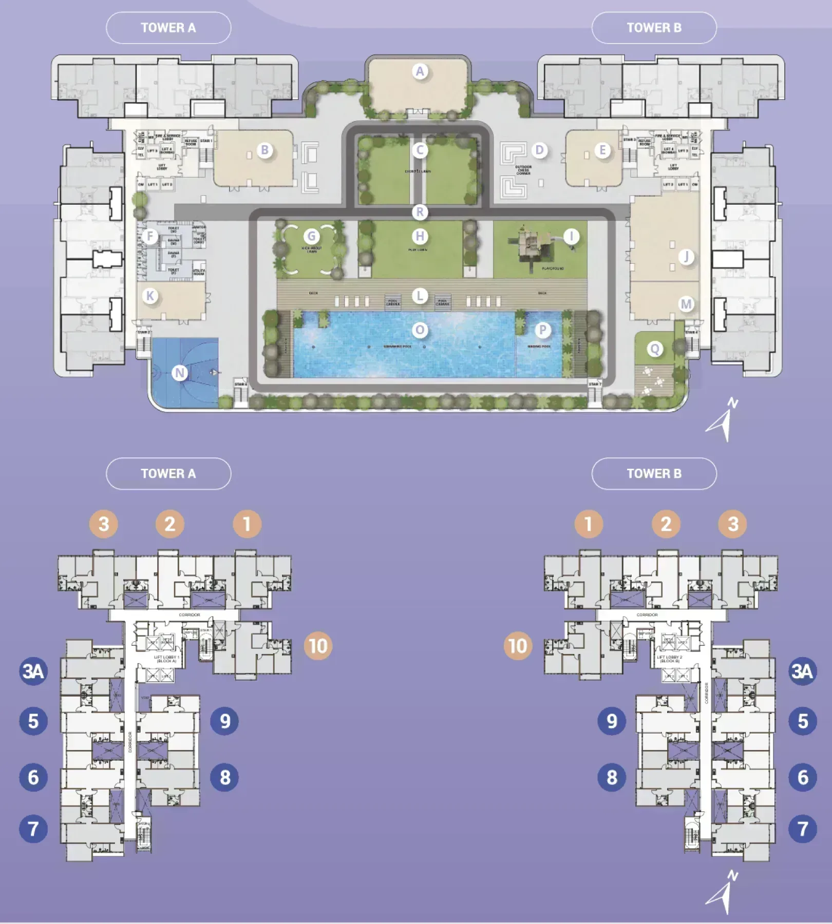 Vi Residence Floor Plan (Tower A) floor plan