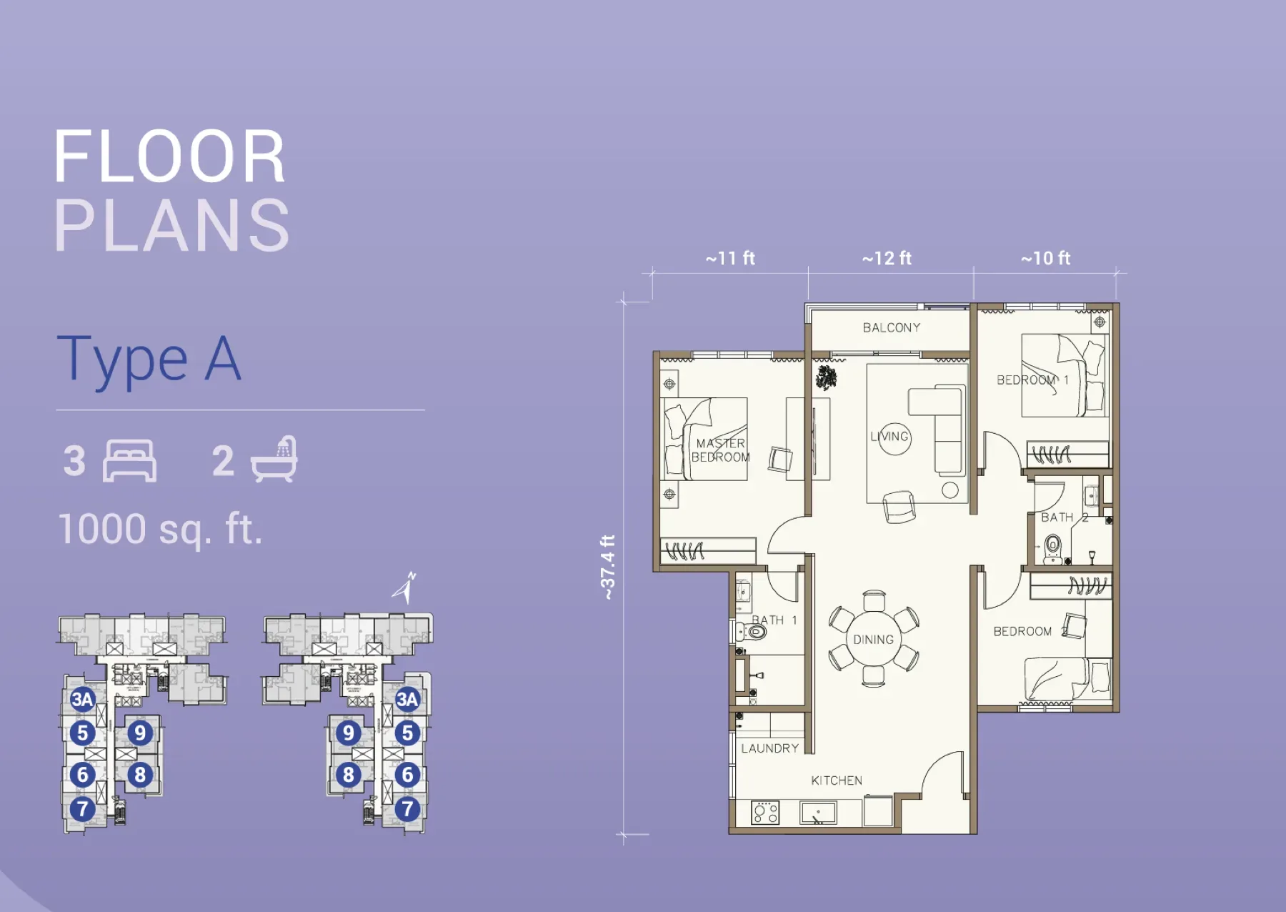 Vi Residence Type A floor plan