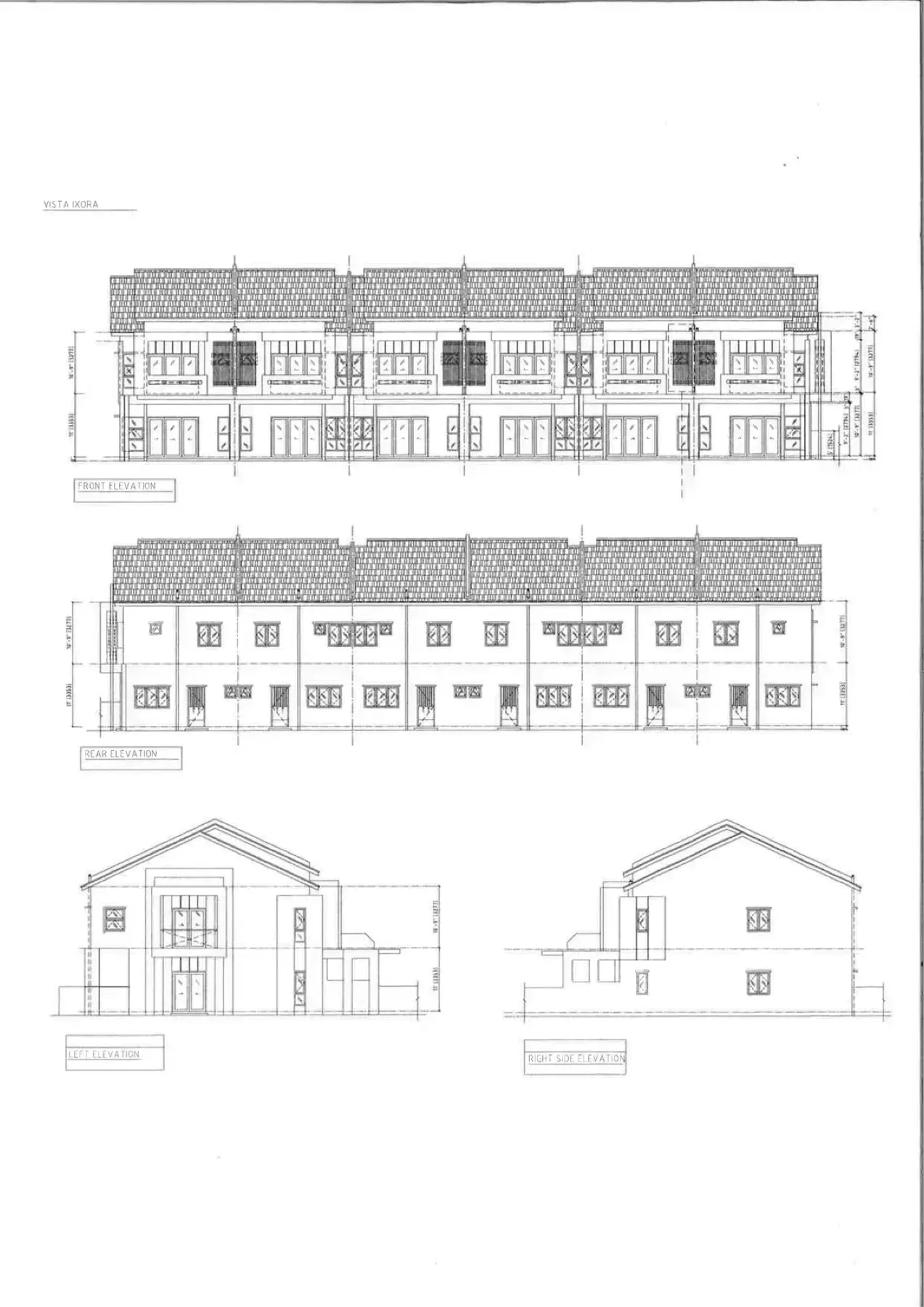 Vista Ixora facade elevation