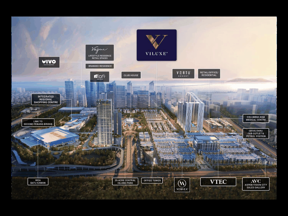 Vivo Executive Apartment, Batu Kawan — artist impression
