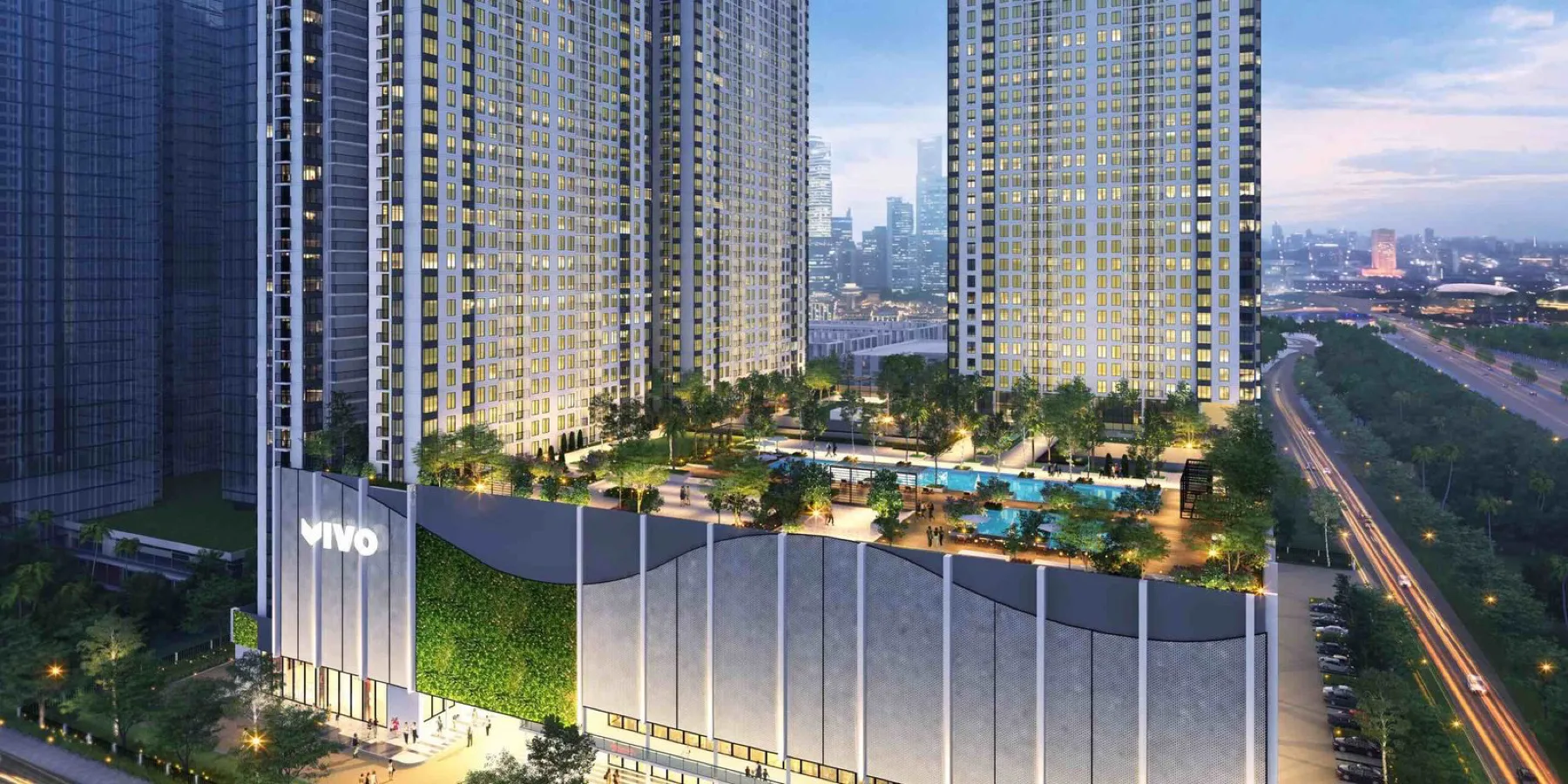 Vivo Executive Apartment, Batu Kawan — artist impression