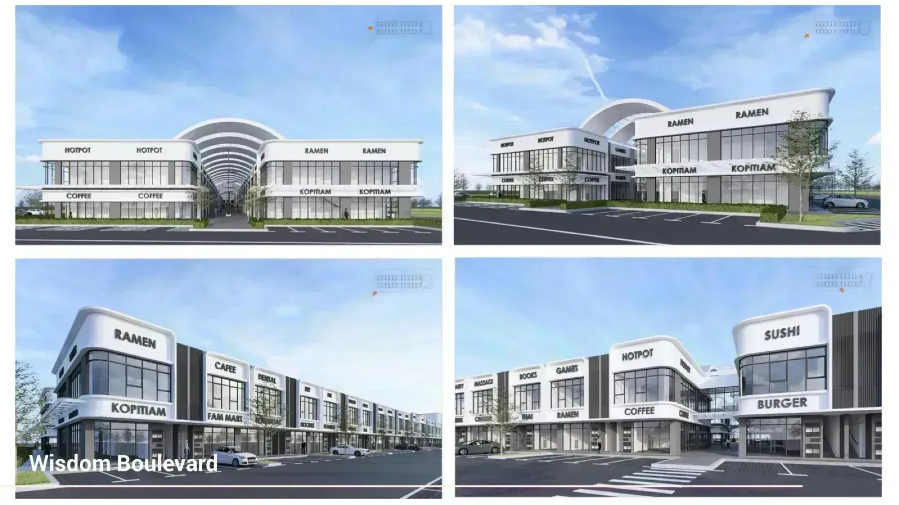 wisdom boulevard aerial angle artist impression