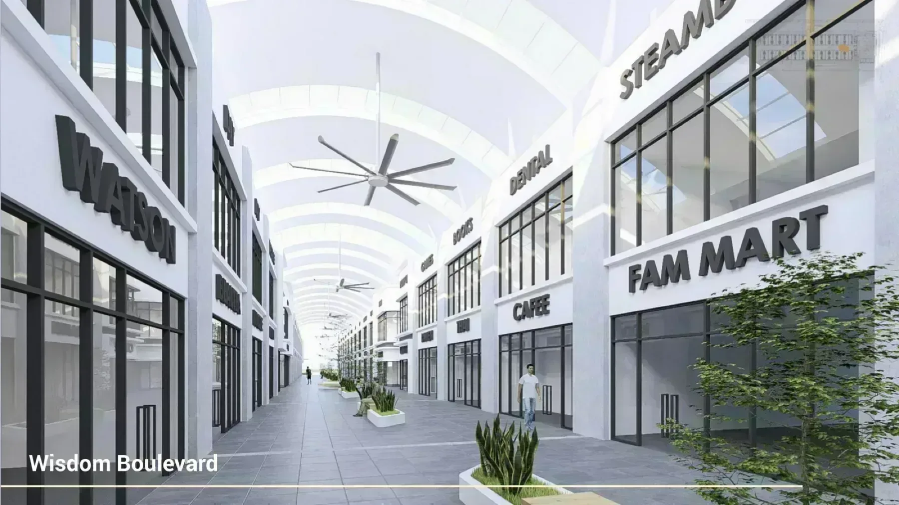 wisdom boulevard covered walkway artist impression